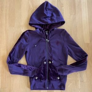Jennifer Lopez NWOT Merlot Zip Up Hooded Sweatshirt